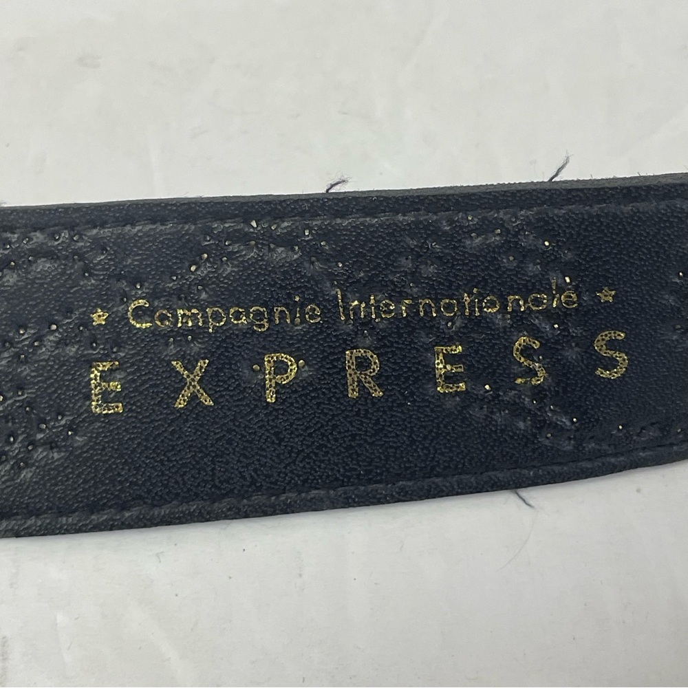 Express Genuine Studded Leather Belt Sz L - Picture 6 of 11
